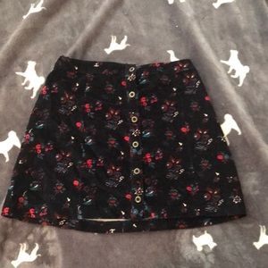 Hollister navy mini velvet texture size 3 nwot